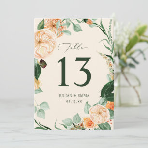 Boho Botanische Pastel Peach Greenery Bloral Custo