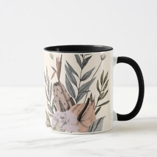 Boho Botanischer Garten Blumenbilder Tasse