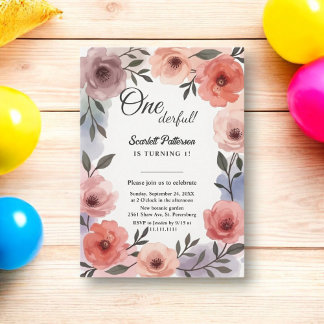 Boho Botanischer Garten Wasserfarbe Blumenbeere Ge Einladung