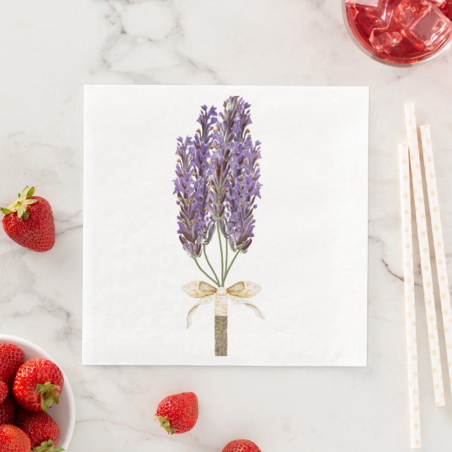 Boho Bouqet von Lavender Guest Paper Handtuch Serviette (Beispiel)
