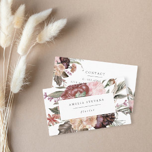 Boho Bouquet Florist Business Card Visitenkarte