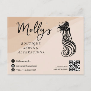 Boho Boutique / Bekleidungs-Marketing-Postkarte Postkarte