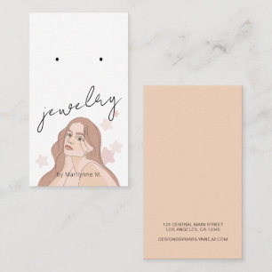 Boho Boutique Earring Display Card Visitenkarte