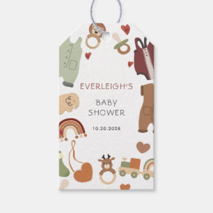 Boho Boy Baby Showmarke Geschenkanhänger