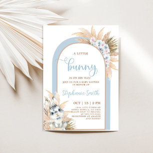 Boho Boy Bunny Baby Dusche Einladung