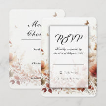 Boho Braun mit Schmetterlingen Florale Hochzeit