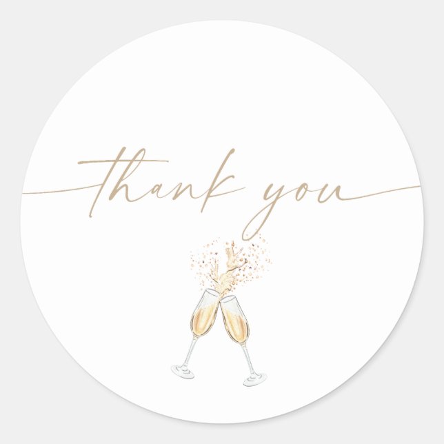 Boho-Brautjungfer-Party Klassischer Rund Sticker  (Vorderseite)