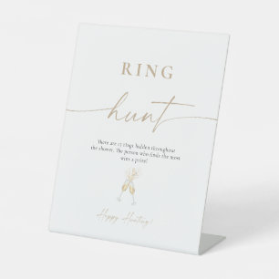 Boho-Brautjungfer-Party-Ring-Suche-Schild Sockelschild