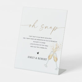 Boho-Brautjunggesellinnenparty Oh Snap-Schild Sockelschild