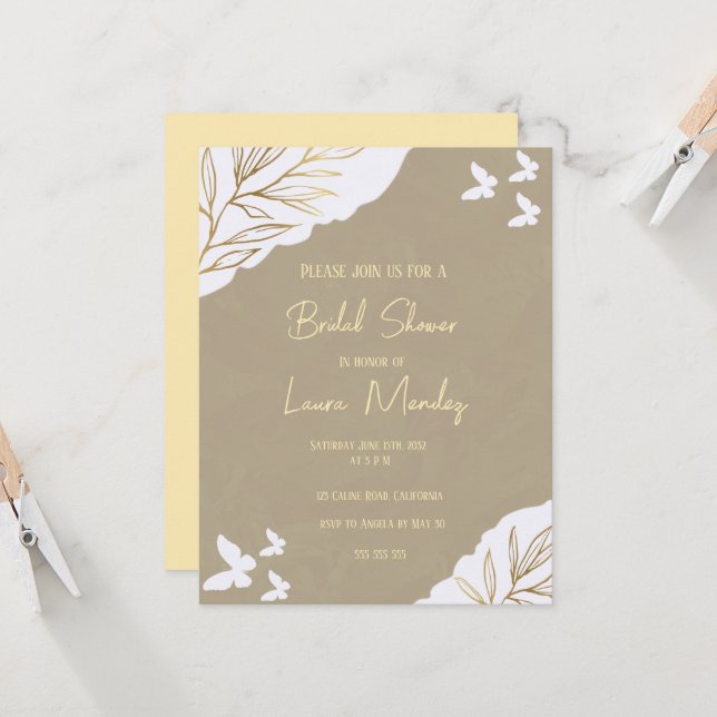 Boho-Brautparty (Vorderseite/Rückseite Beispiel)