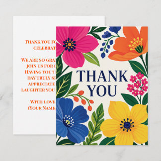 Boho Bright Botanisch Danke
