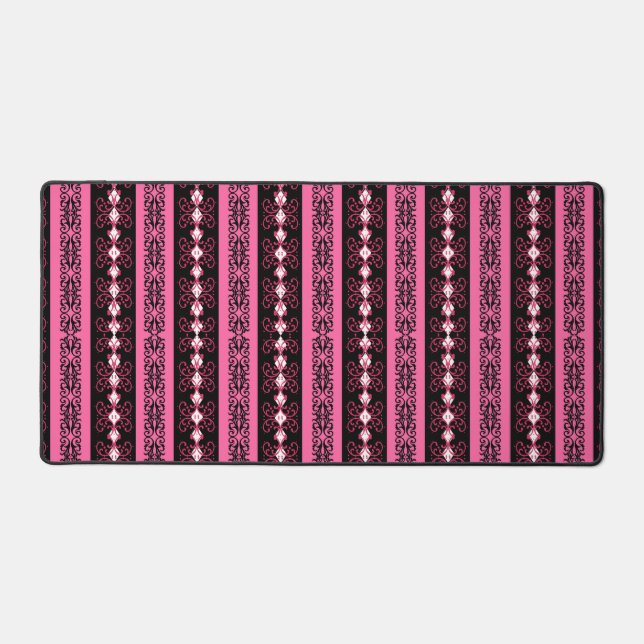 Boho Brocade Stripe Schreibtischunterlage (Vorderseite)