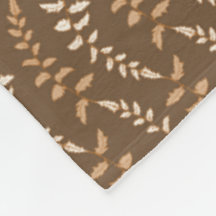 Boho Brown Fern Strings - nahtloses Muster.