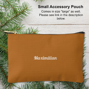 Boho Brown - Pochette à Accessoires Petits Solides