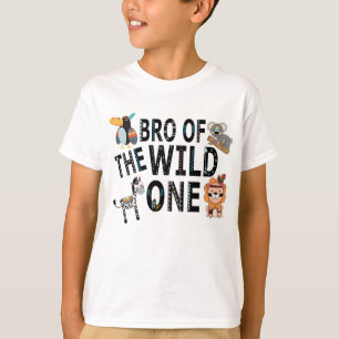 Boho Bruder der Wilden einen Geburtstag T-Shirt