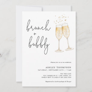 Boho Brunch & Bubbly Invitation de douche nuptiale