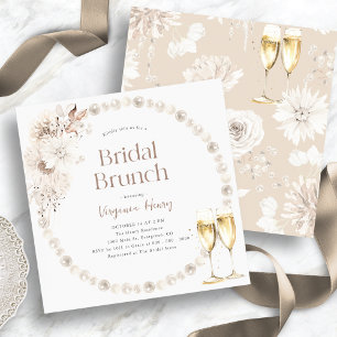 Boho Brunch Invitations de douche nuptiale