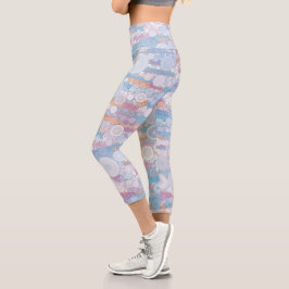 Boho Bubbles Capri Leggings