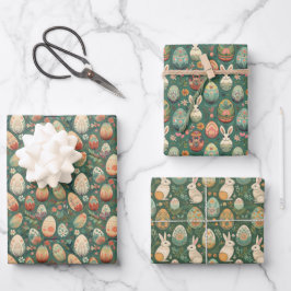 Boho Bunnies Geschenkpapier Set