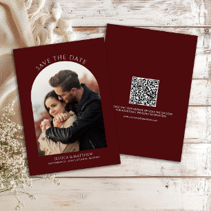 Boho-Burgund Foto-Tor Hochzeit