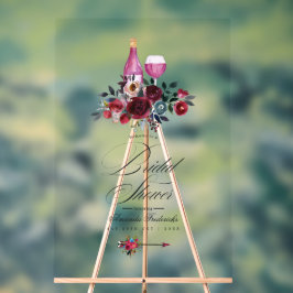 Boho Burgundy et Navy Wine Tasting Brive Bienvenue