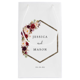 Boho Burgundy Marsala Hotel Wedding Geschenktasche Kleine Geschenktüte