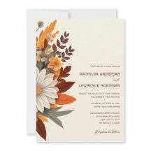 Boho Burnt Orange Terracotta Floral Wedding