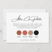 Boho Burnt Orange Wedding Color Palette
