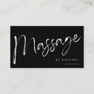 Boho-Bürsten-Massage-Geschäft Visitenkarte Körpert