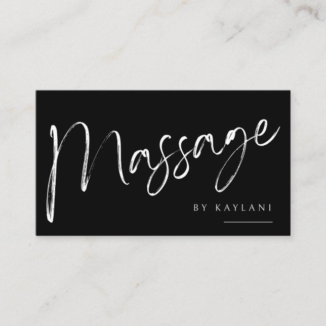 Boho-Bürsten-Massage-Geschäft Visitenkarte Körpert (Vorderseite)