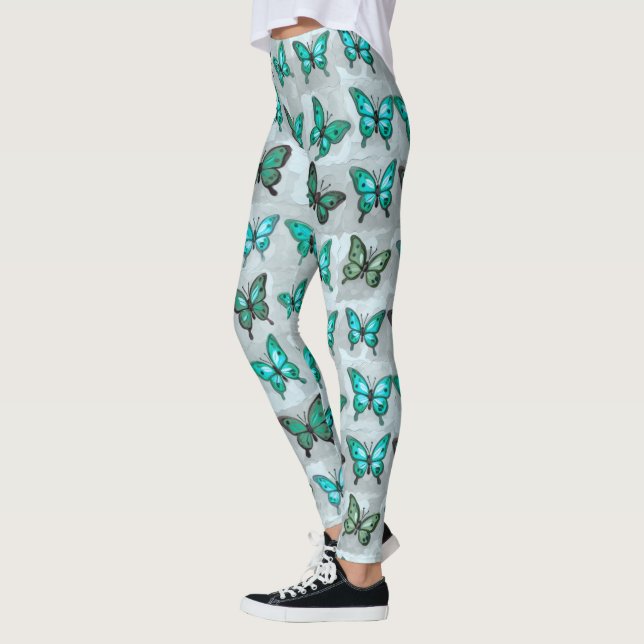 Boho Butterflies Boho Style Pattern Leggings (Links)