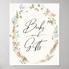 Boho Butterflies Bücher und Geschenkposter Poster