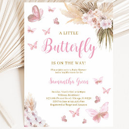 Boho Butterfly Baby Dusche Einladung
