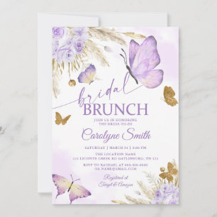 Boho Butterfly Bridal Brunch Brautparty Einladung