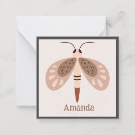 Boho Butterfly Card Umschließung Mitteilungskarte