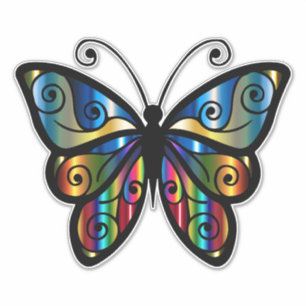 BOHO BUTTERFLY DIE COUPER REGARDER LE STICKER DE L