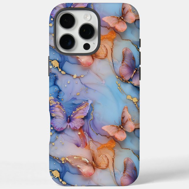 Boho Butterfly iPhone 16 Pro Max Hülle (Rückseite)