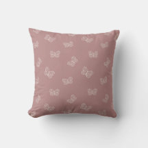 Boho Butterfly Modern Baby Girl Muted Pink Mauve