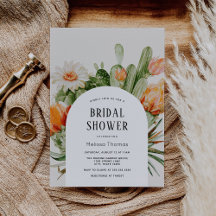 Boho Cactus Arch Bridal Dusche Einladung