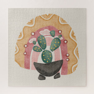 Boho Cactus Rainbow: Vibrant Wüste Vibes