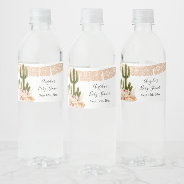 Boho Cactus Taco Bout Liebe Wasser Flasche (Flaschen)