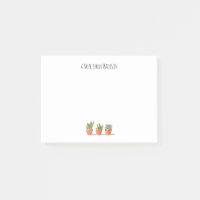 Boho Cactus Watercolor Potted Pflanze Monogramm