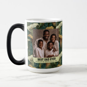 Boho-Calla-Lilien-Strauß Erstmals Vater Foto Verwandlungstasse