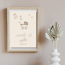 Boho Cards verleiht Gender-Neutral-Baby-Dusche-Zei Einladung