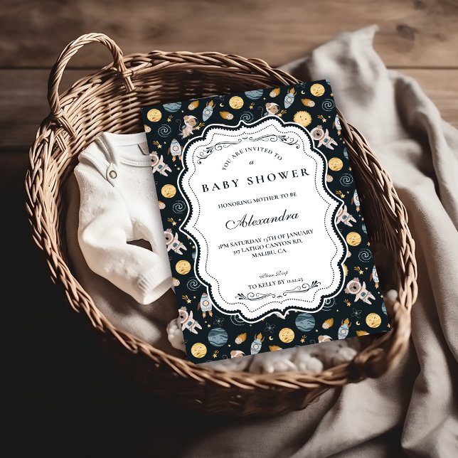 Boho Celestial Animal Baby Shower Einladung (Von Creator hochgeladen)