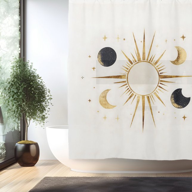 Boho Celestial Bliss Duschvorhang (Von Creator hochgeladen)