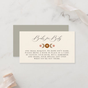Boho Celestial Book Request Enclosure Card Platzkarte