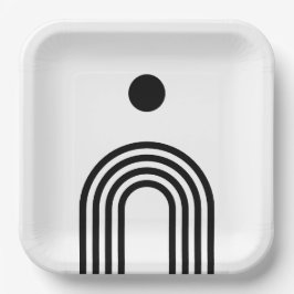 Boho Celestial Sun Pappteller