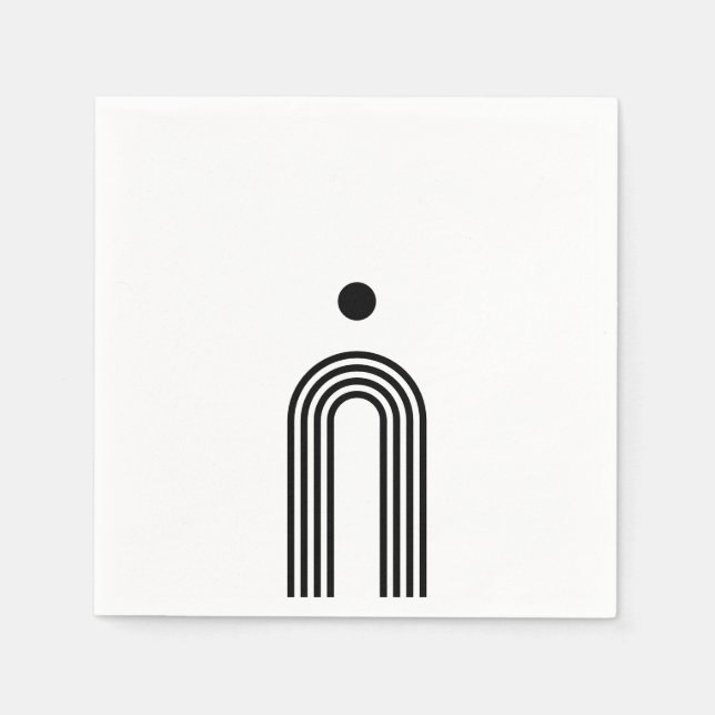 Boho Celestial Sun Serviette (Vorderseite)