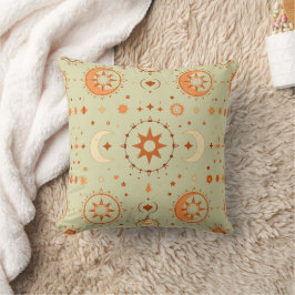 Boho Celestial Throw Pillow | Spirituelle Zuhause Kissen